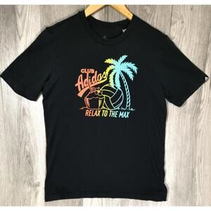 Retro Adidas Shirt Adult Sz. Small Black  Aeroready Relax  Max Breathable #4